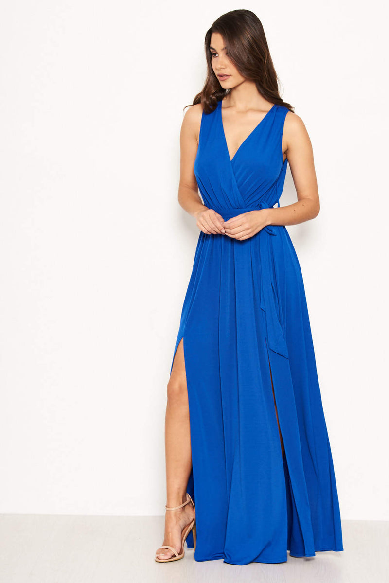 Blue Maxi Dress  Cobalt Wrap Maxi 